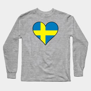 I Love Sweden Long Sleeve T-Shirt